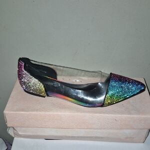 Cape Robbin Multicolor Rhinestone Flats